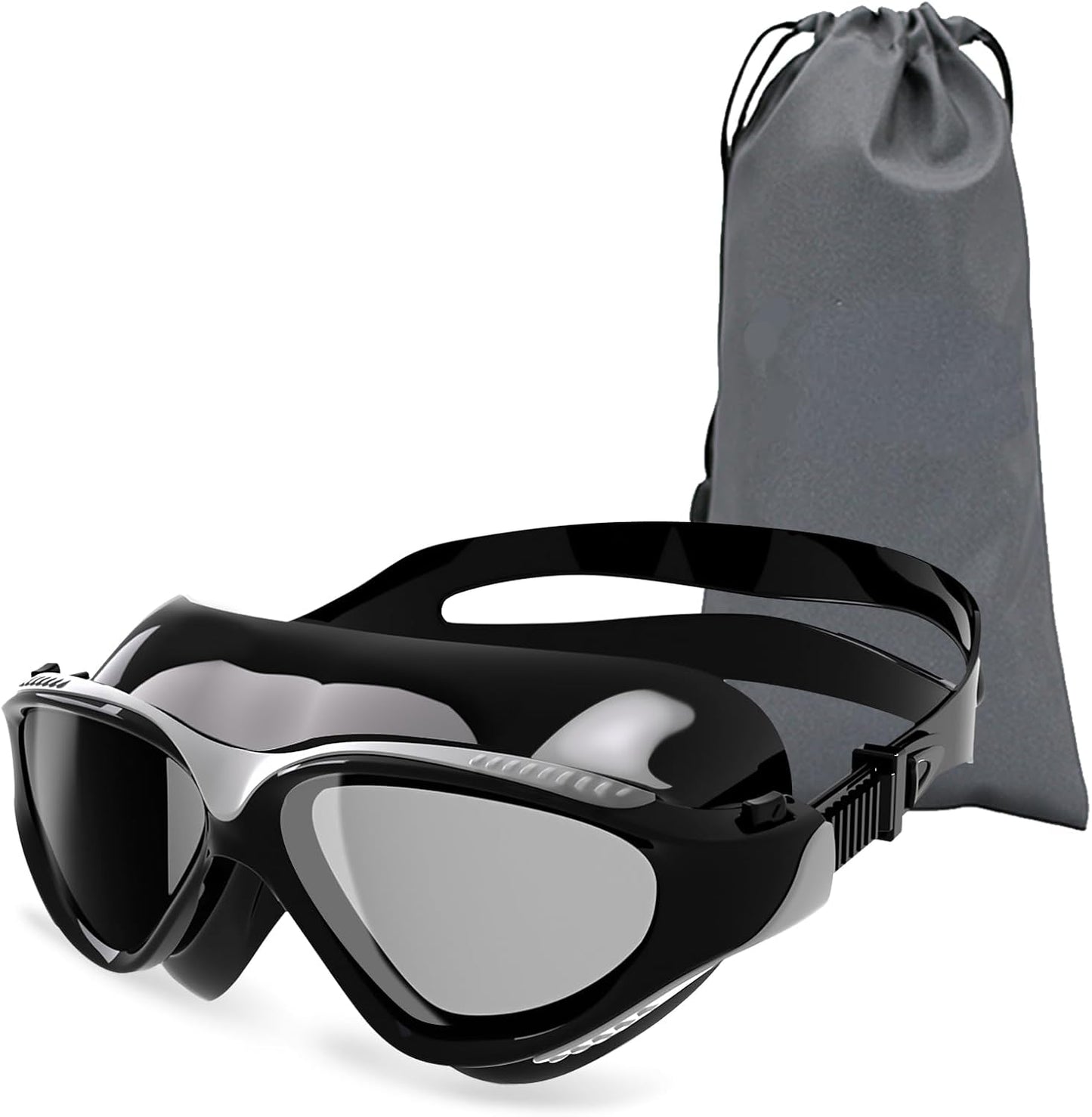 180°Panoramic Swim Goggles Adult, Ultra-Comfort Liquid Silicone Anti-Fog/UV Pool & Outdoor Women Men Youth