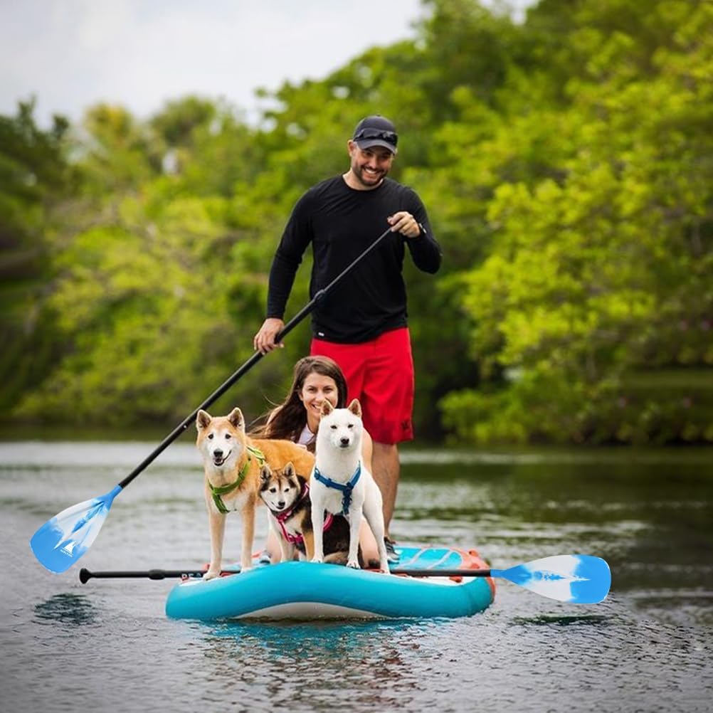 SUP Paddle - 3-Piece Adjustable Aluminium SUP Paddle with Glass Fiber Blade for Surfing, Floating, Water Sports