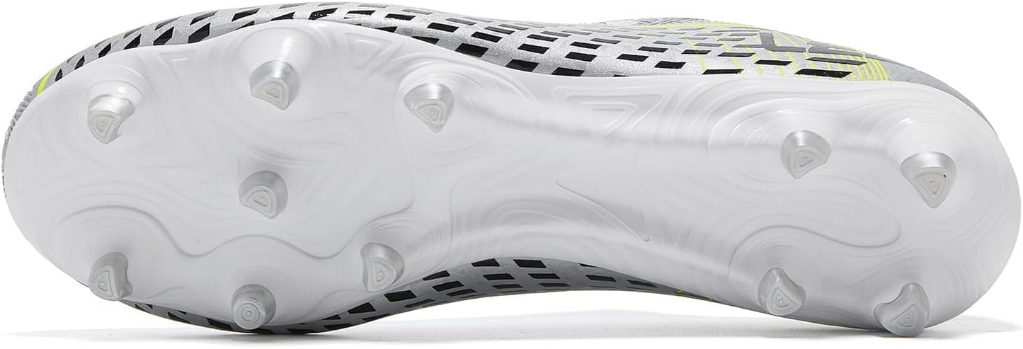 Soccer Cleats for Men's and Women's Outdoor Unisex Football Shoes Firm Rugby Boots