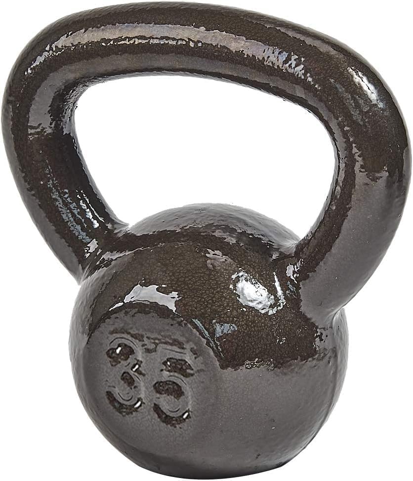 Cast Iron Kettlebell Weights for Home Gym, Heavy Duty Strength Training, Workout Equipment for HIIT, Functional Fitness