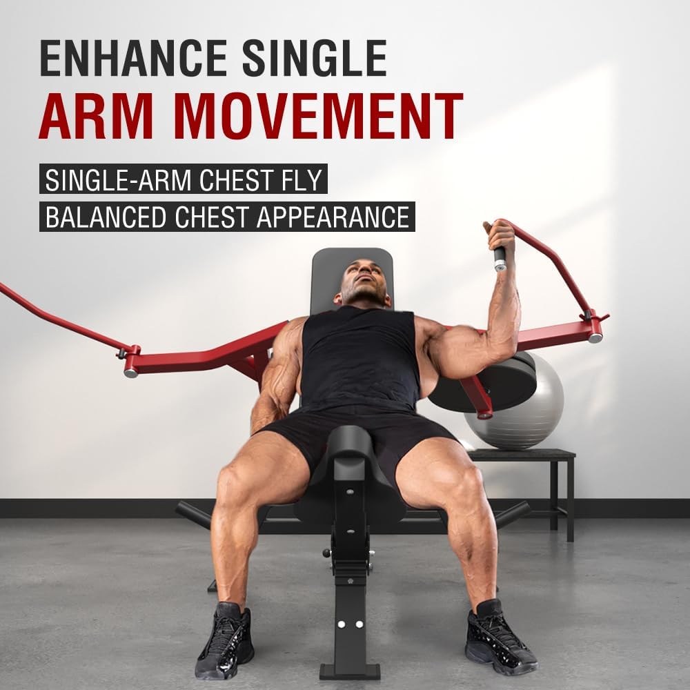 Chest Press Machine,Incline Chest Fly Machine,Deck Fly Machine,Upper Body Strength Training Equipment for Home Gym