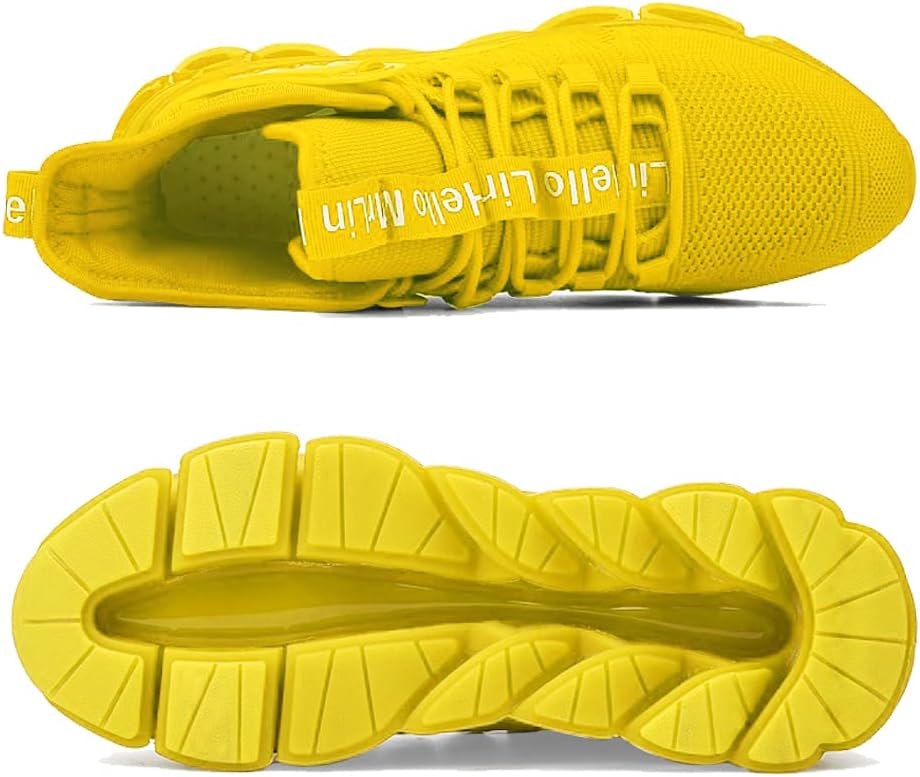 Hello MrLin Men's Running Shoes Non Slip Athletic Tennis Walking Blade Type Sneakers Hip Hop