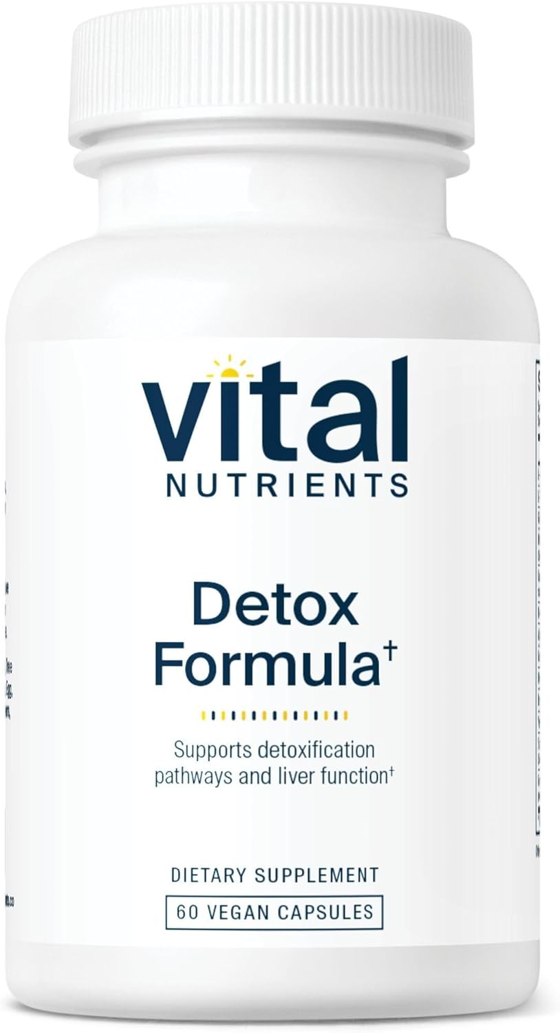 Vital Nutrients Detox Formula | Vegan Liver Detox | Antioxidant Supplement Promotes Liver & Detoxification Support | Gluten, Dairy, Soy Free | Non-GMO | 60 Capsules