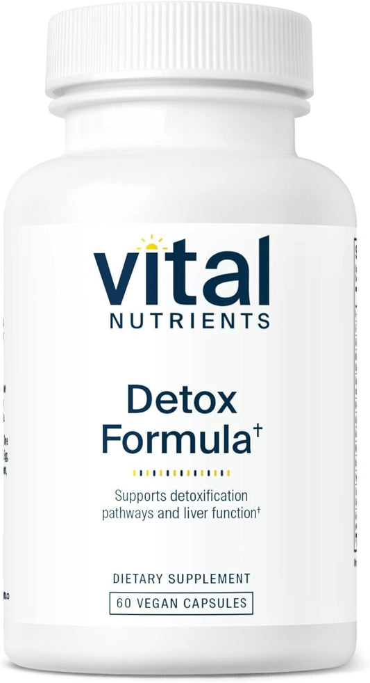 Vital Nutrients Detox Formula | Vegan Liver Detox | Antioxidant Supplement Promotes Liver & Detoxification Support | Gluten, Dairy, Soy Free | Non-GMO | 60 Capsules