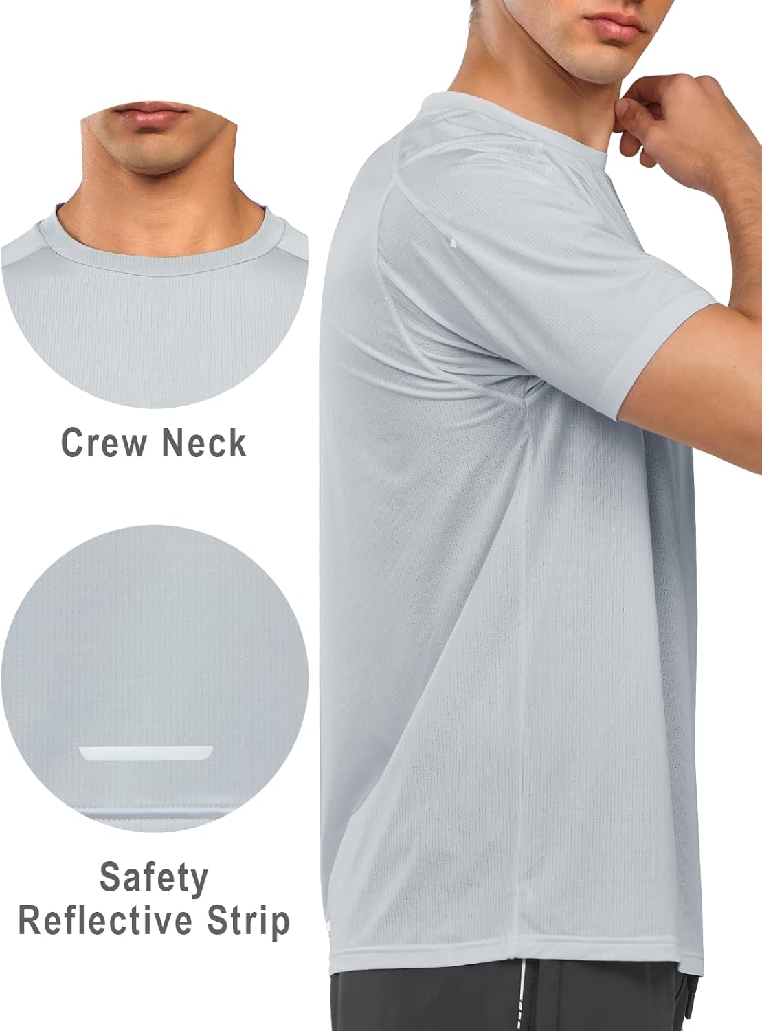 NORTHYARD Men's Athletic Running T-Shirts Quick Dry Workout Shirts Short-Sleeve Sports Gym Tee Tops Performance Activewear