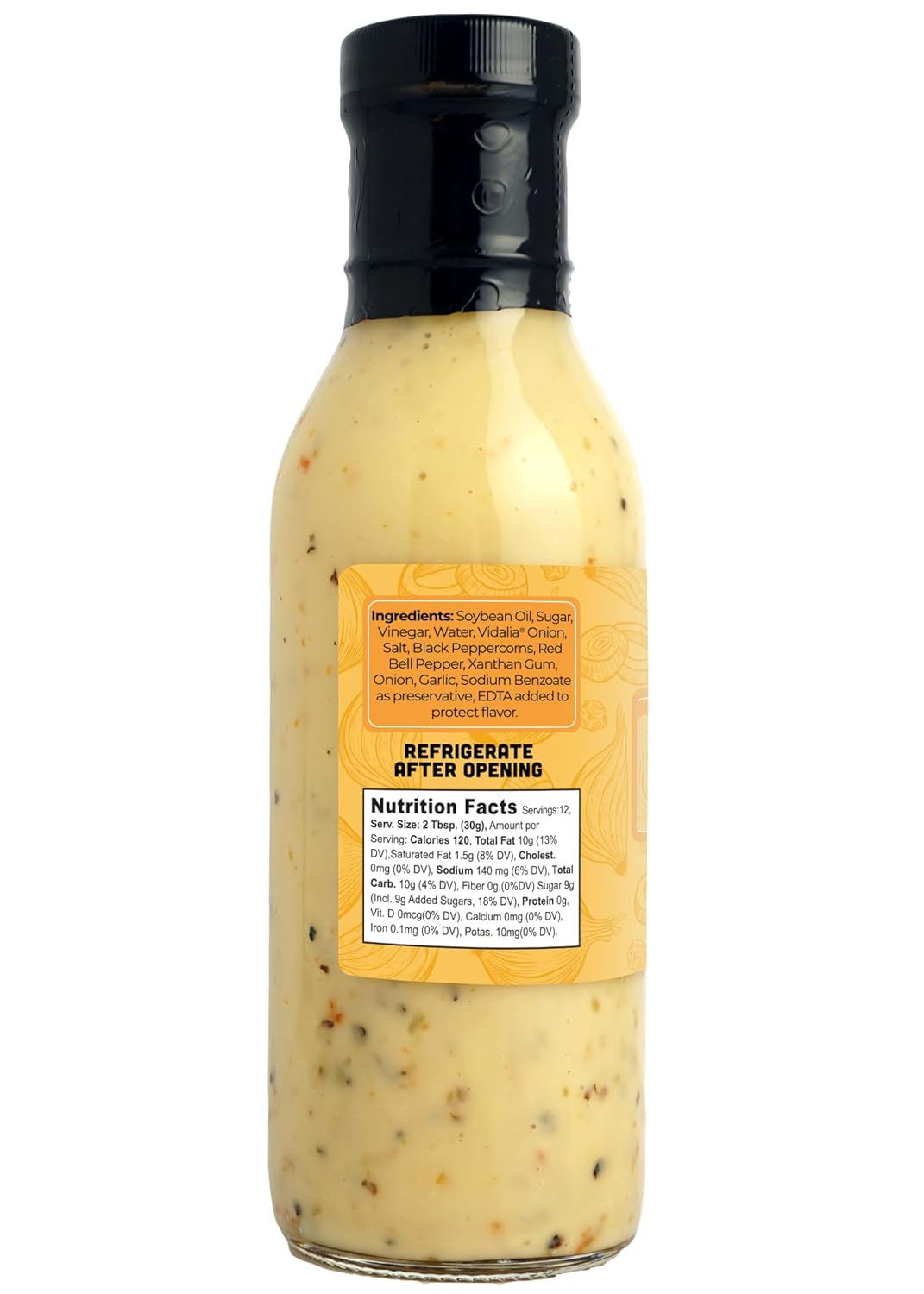 Green Jay Gourmet Vidalia® Onion Peppercorn Salad Dressing – Creamy, Bold & Sweet – Handcrafted in USA – Perfect for Salads, Marinades, Dips & More – 2 x 12 Ounces