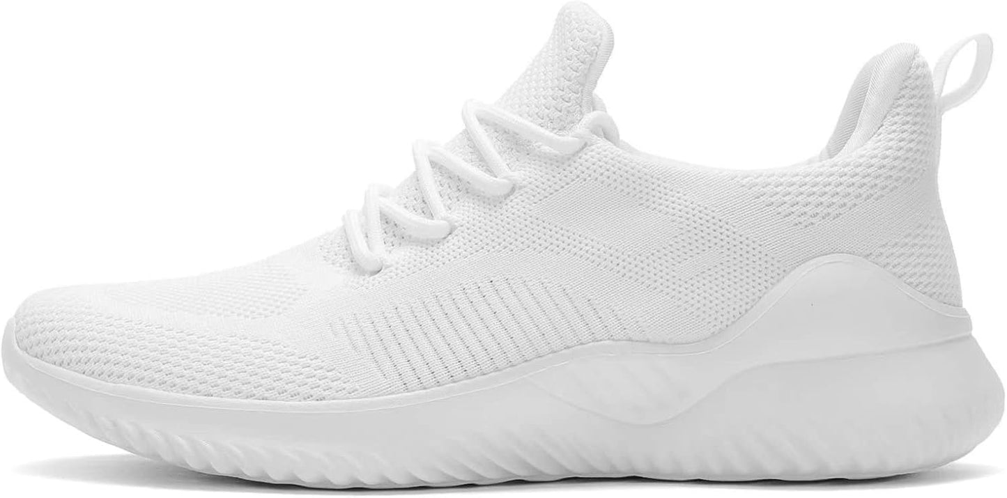 Men's Non Slip Running Shoes Ultra Light Breathable Casual Walking Shoes Fashion Sneakers Mesh Workout Sports Shoes