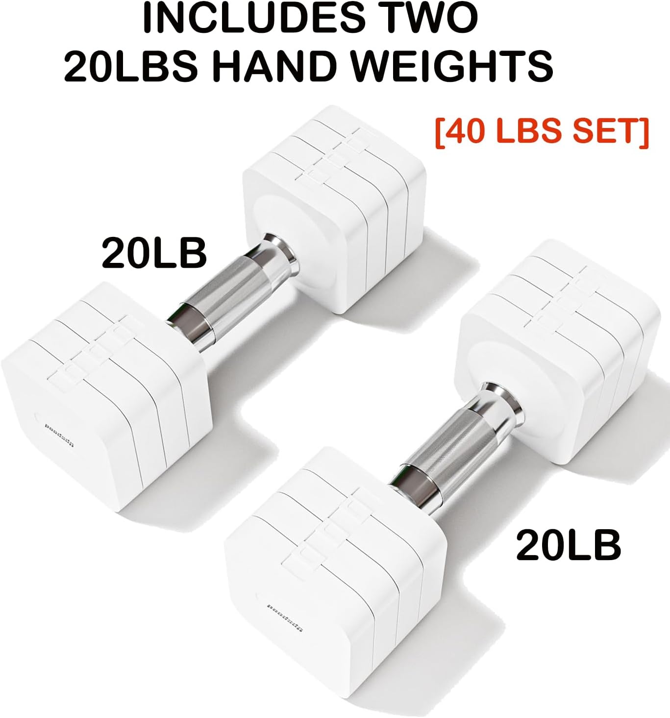 15LB 20LB 40LB 50LB Adjustable Dumbbell Set Free Weights Dumbbells Set for Women Men Hand Weights Sets Adjust Dumbbell Weight Sets for Home Gym Exercise Workout Strength Training Equipments