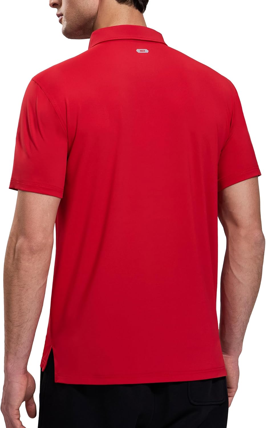 MIER Polo Shirts for Men Short Sleeve Dry Fit Performance Golf Tennis Active Collared Shirts, UPF 50+ Sun Protection