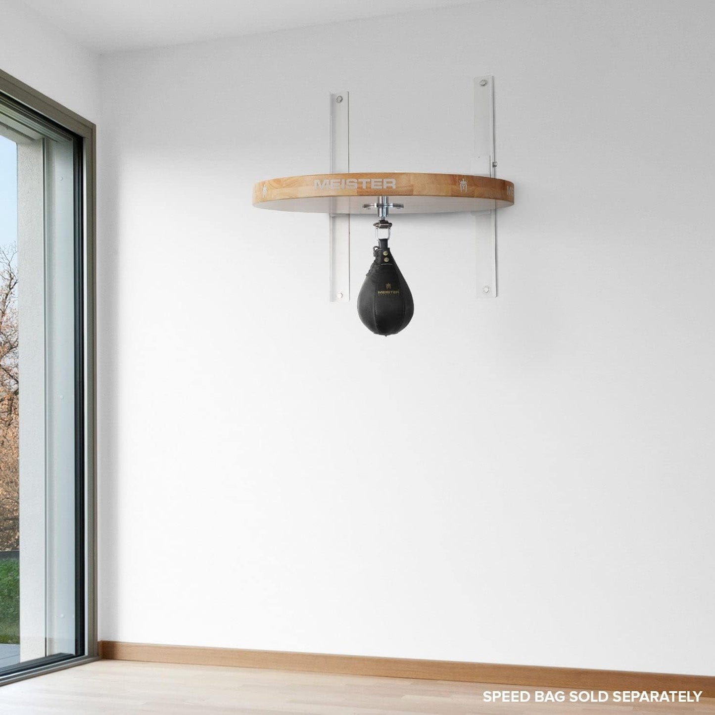 Meister SpeedKills M2 Speed Bag Platform - Height Adjustable 2" Solid Hardwood w/Swivel - Amber