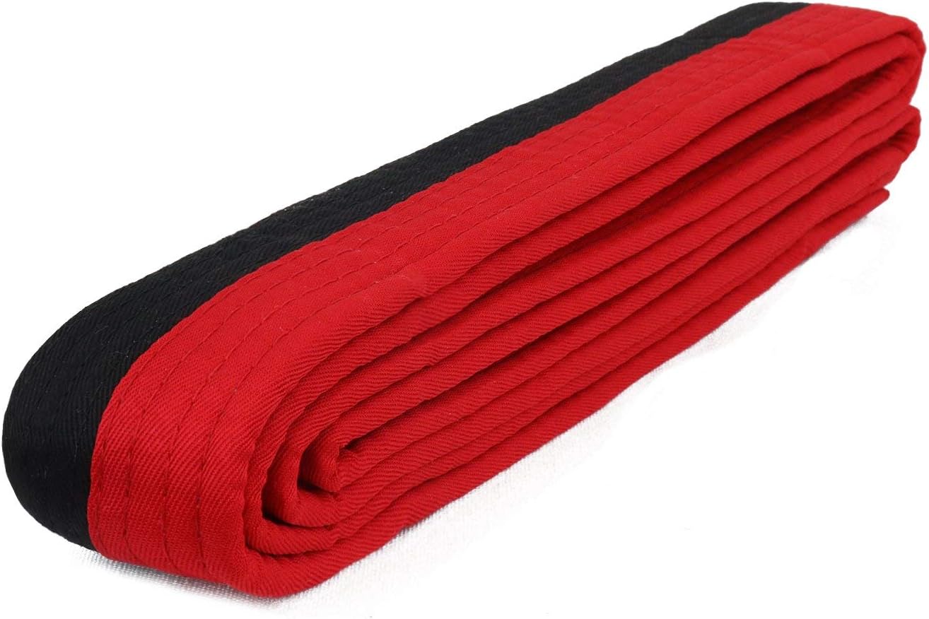 AAMA Plain Color Belt for Martial Arts - Taekwondo Karate Judo Aikido