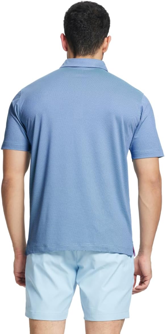 M MAELREG Golf Shirts for Men Dry fit Sports Jacquard Lightweight Performance Texture Short Sleeve Collared Polo Shirts