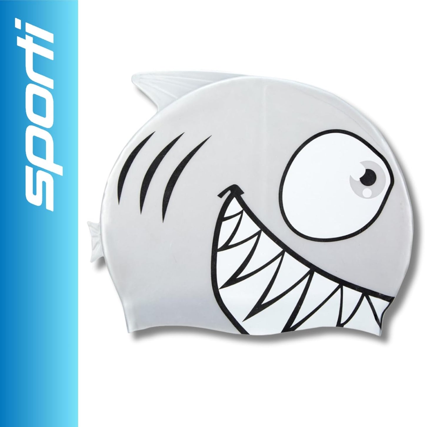 Sporti Silicone Swim Cap for Kids, Unisex Youth Swimming Cap, Protection Bathing Caps for Your Children, Aged 2-10
