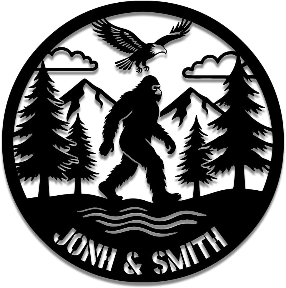 Personalized Metal Name Sign | Custom Family Wall Art & Split Letter Name | Indoor Metal Decor Gift | Decorations for Dad Mens Home Garden