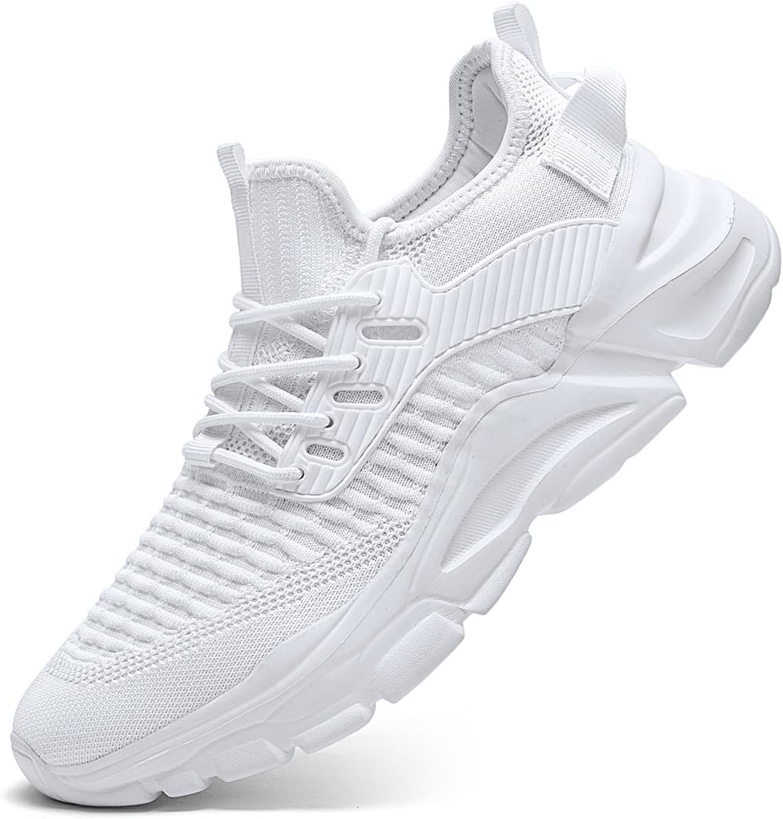 Men's Slip on Walking Shoes Tennis Running Sneakers Lightweight Breathable Casual Soft Sole Comfort Work Gym Trainers