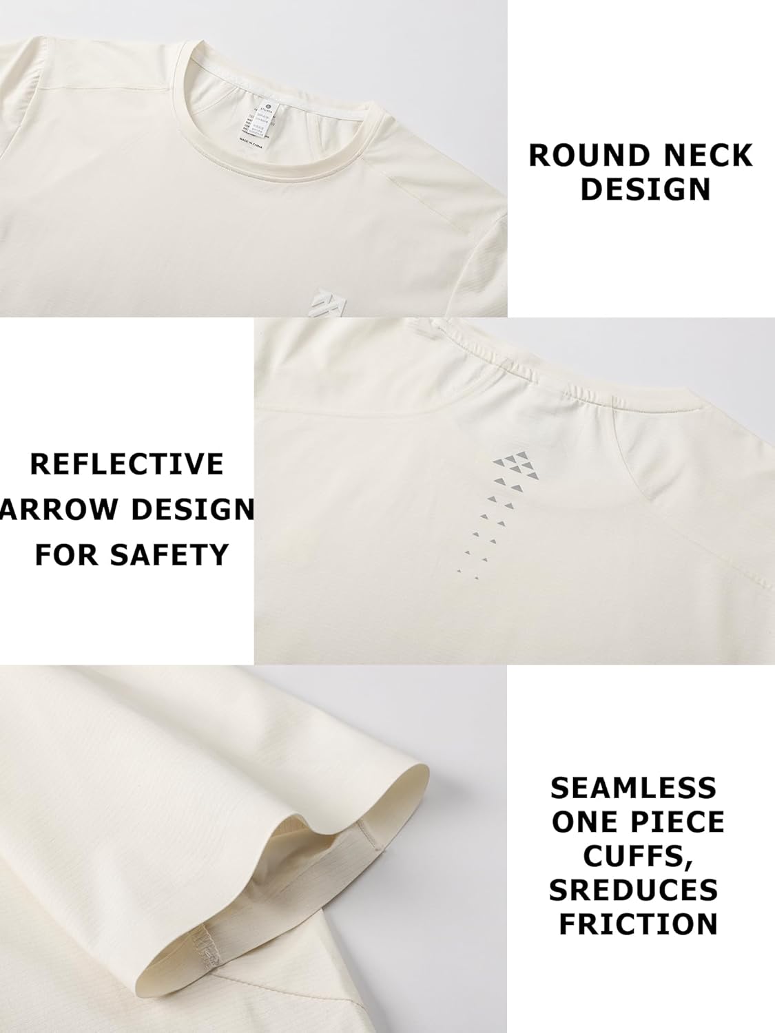 Mens Seamless Workout T-Shirts Lightweight Moisture Wicking Running Hiking Camping Tennis Pickleball Shirts for Men