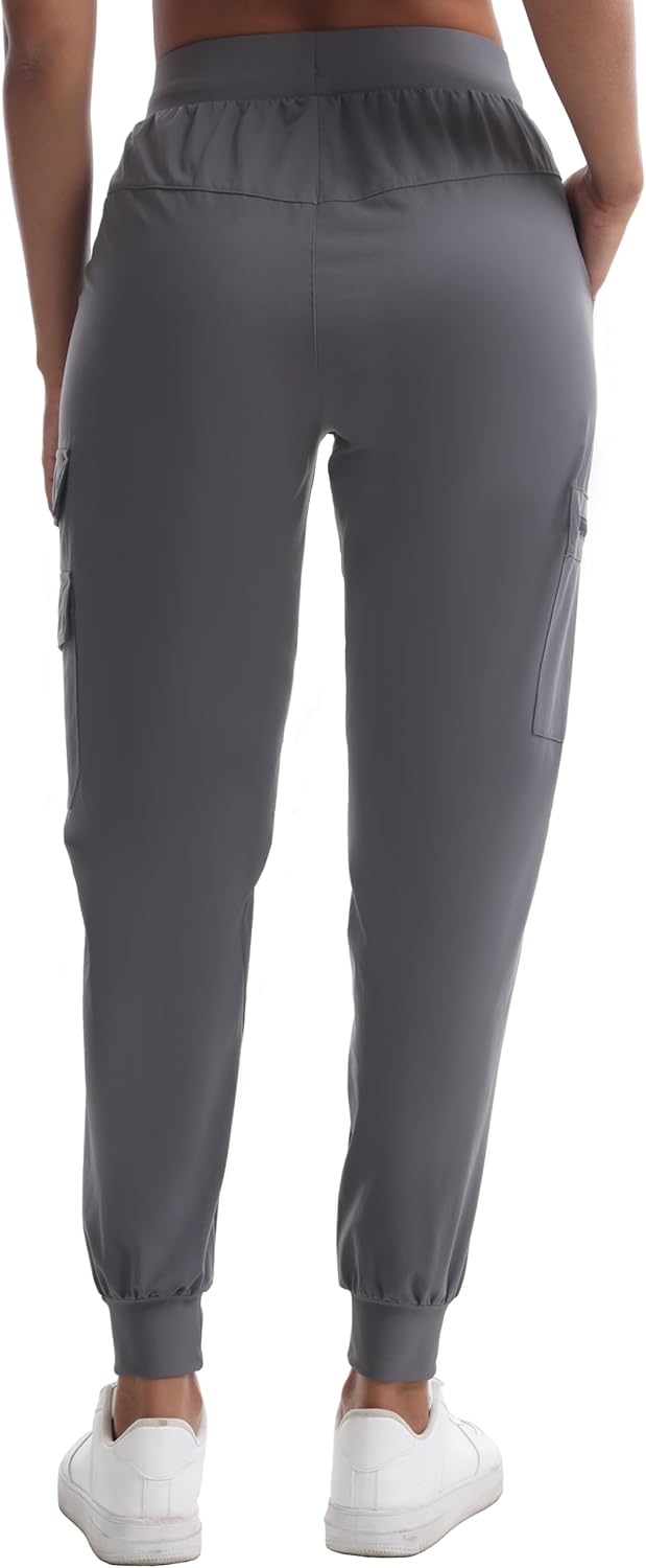 Women's Hiking Pants with Pockets Water Resistant Lightweight Quick Dry Cargo Pants for Travel Outdoor