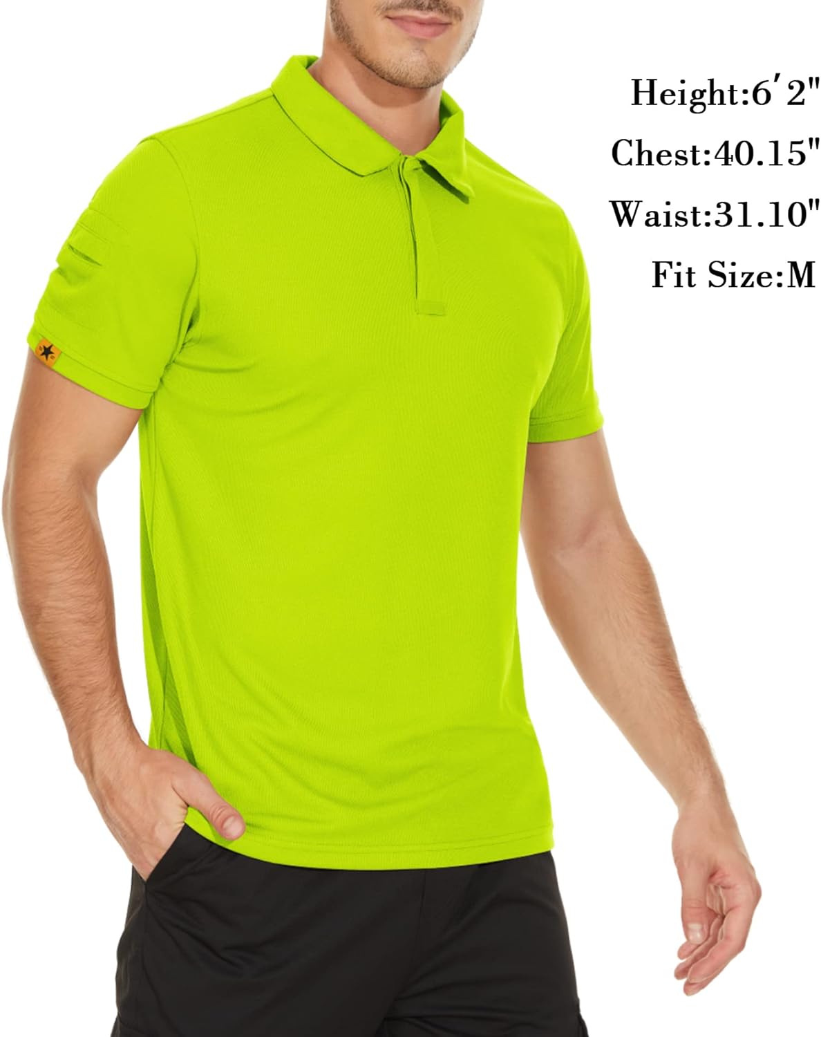 V VALANCH Mens Polo Shirts Short Sleeve Moisture Wicking Golf Polo Athletic Collared Shirt Tennis T-Shirt Tops