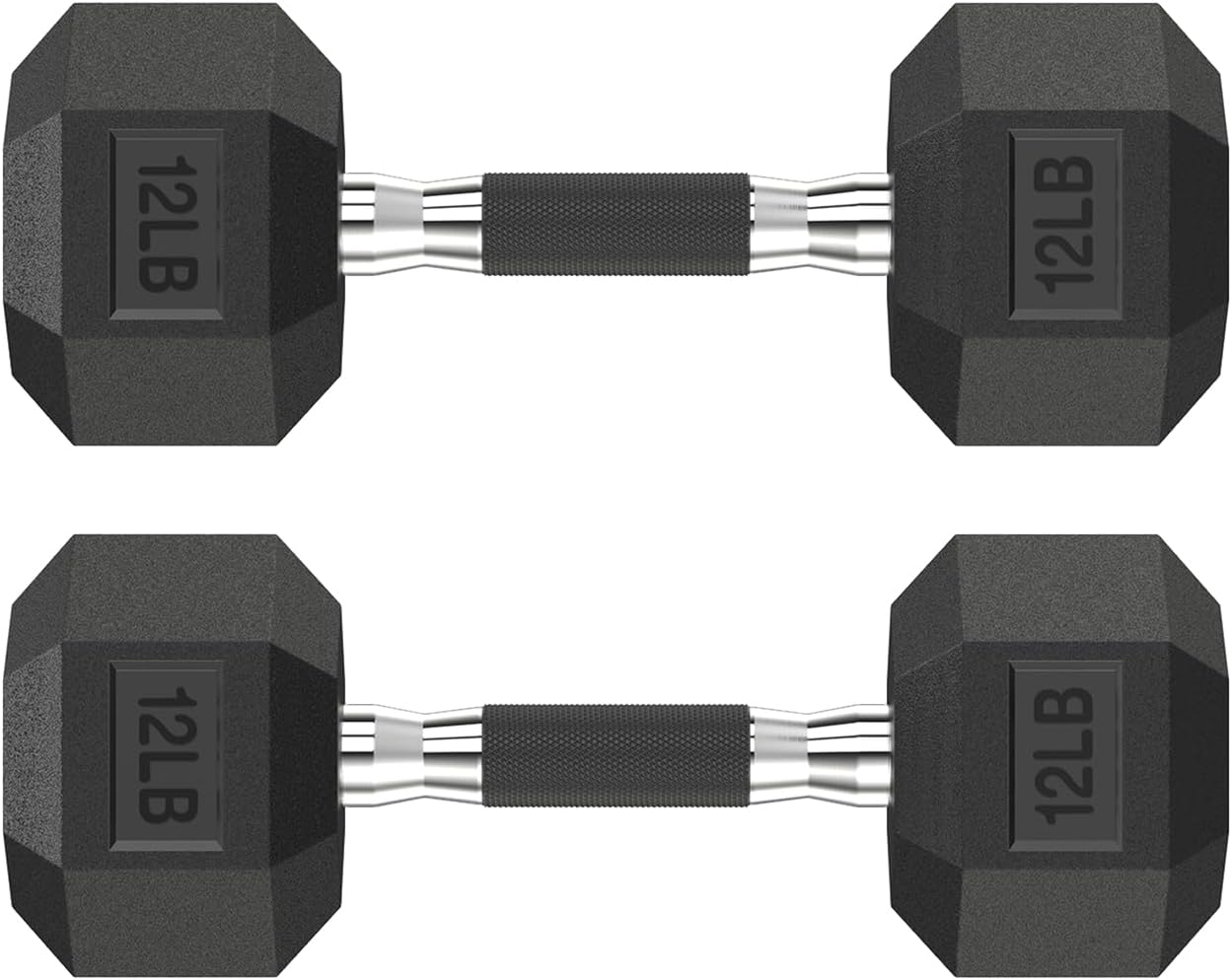 Hex Dumbbell Set 2.5-400 lb, Rubber Encased Exercise & Fitness Dumbbells, Weights Dumbbells Set of 2, Hand Weight for Strength Training