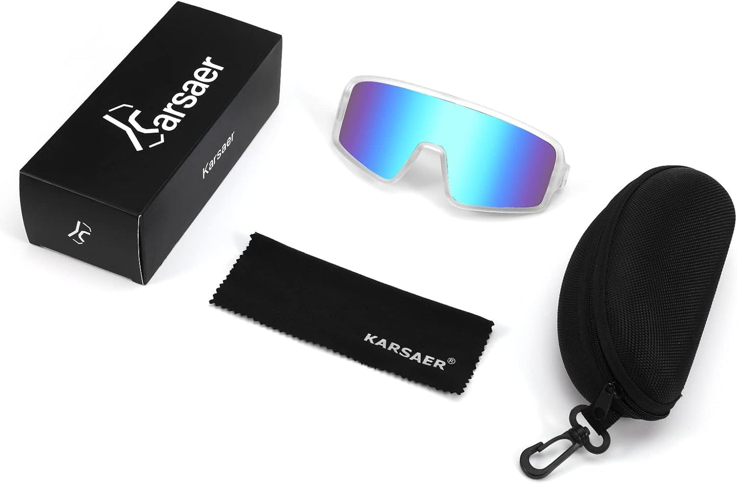 Karsaer Vision Sports Sunglasses Cycling Glasses Baseball Softball Sunglasses Unisex for Adult Youth Kids Boys Girls 8-16