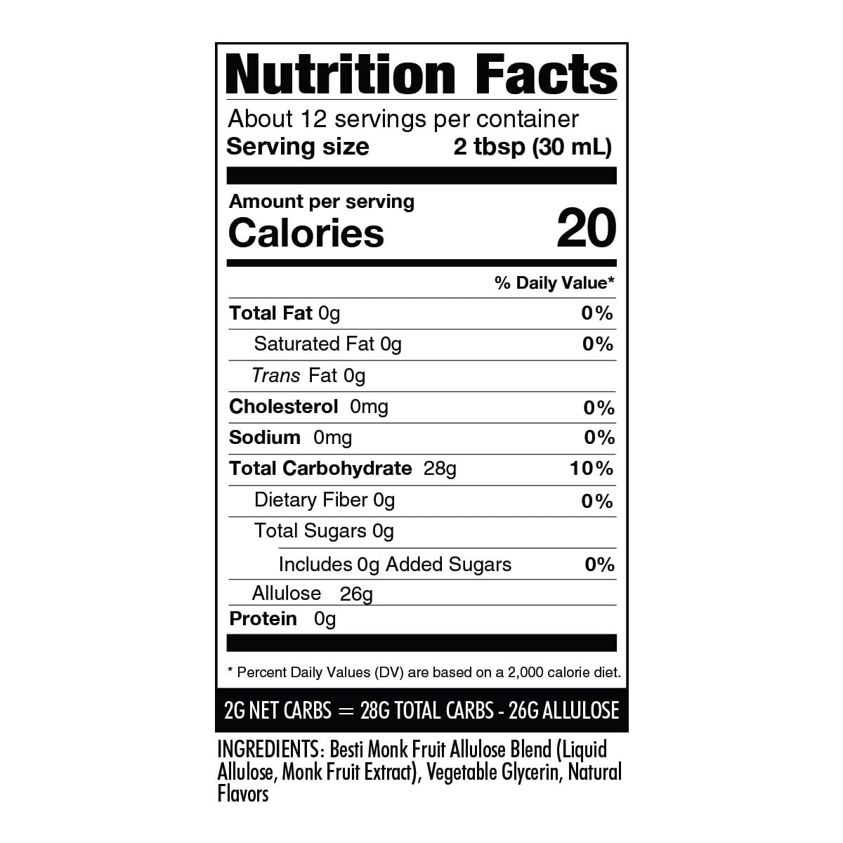 Wholesome Yum Zero Sugar Maple Syrup (Keto Maple Syrup) With Monk Fruit & Allulose - Natural Sugar Free Pancake Syrup - Non GMO, Low Carb, Gluten Free, Vegan, No Aftertaste (12 fl oz, 2 Pack)