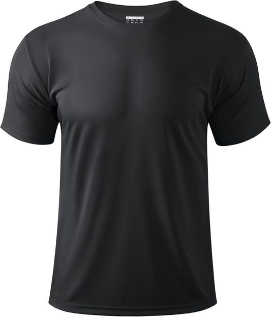 Boladeci Men's Swim Shirt Short Sleeve UPF 50+ Sun Protection SPF UV Moisture Wicking Lightweight Quick Dry Rash Guard