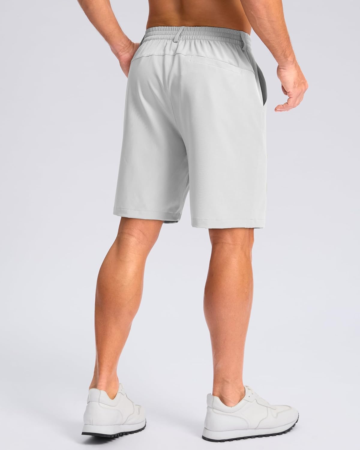 Pudolla Men's Casual Shorts 7"/9" Lightweight Golf Shorts with 3 Pockets Stretch Quick Dry Comfy Work Shorts