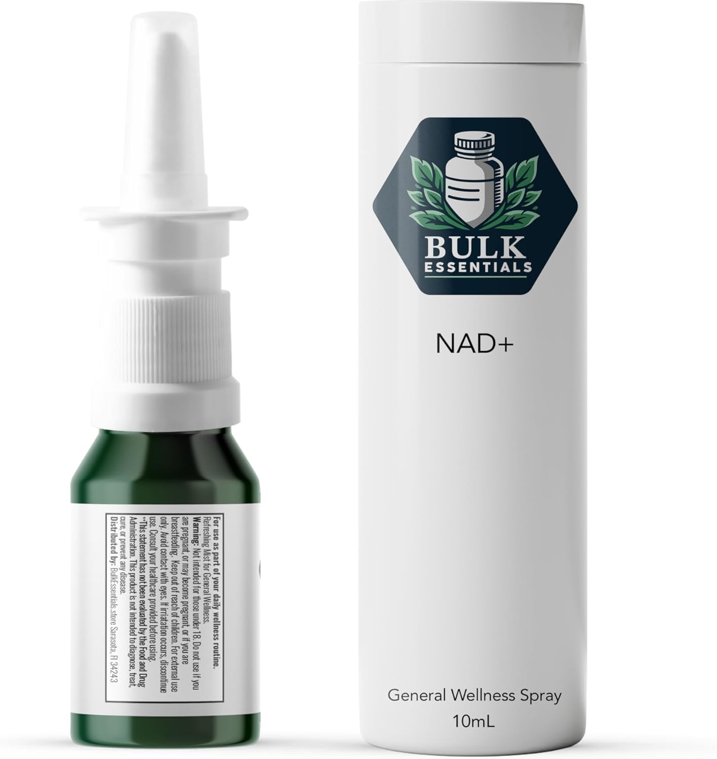 NAD+ Spray | 100 Sprays | Nicotinamide Adenine Dinucleotide | NAD+ | 100% Pure & USA Made | 5mg Per Spray to Support Wellbeing