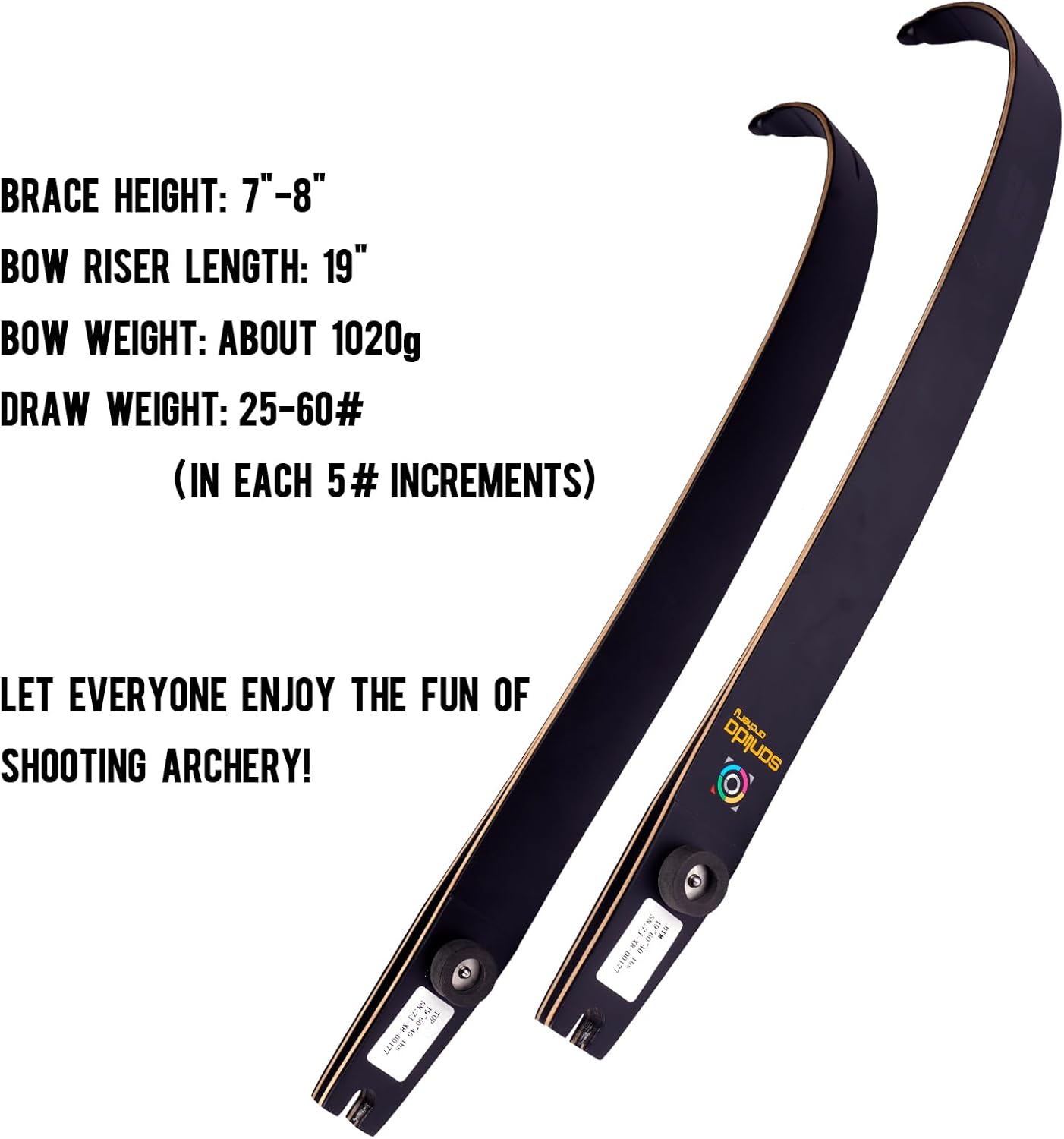 Sanlida Hermit X8 Standard ILF Takedown Hunting Recurve Bow for Adults and Hunters, 60 62 Inch Wooden Recurve Bows Package for Outdoor, Hunting and Practice 25-60Lbs RH Only