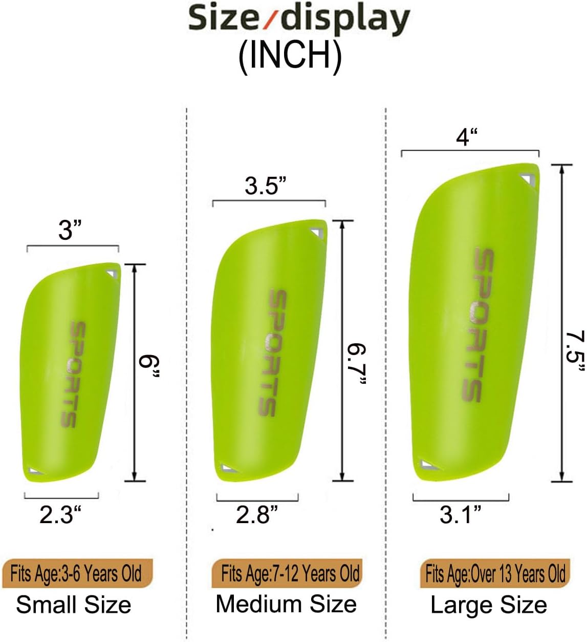 Soccer Shin Guards for Kid Youth Teen Adult - Shin Guards Sleeves with Inserted Pocket Cushion Protection Reduce Shocks and Injuries for TeamSports