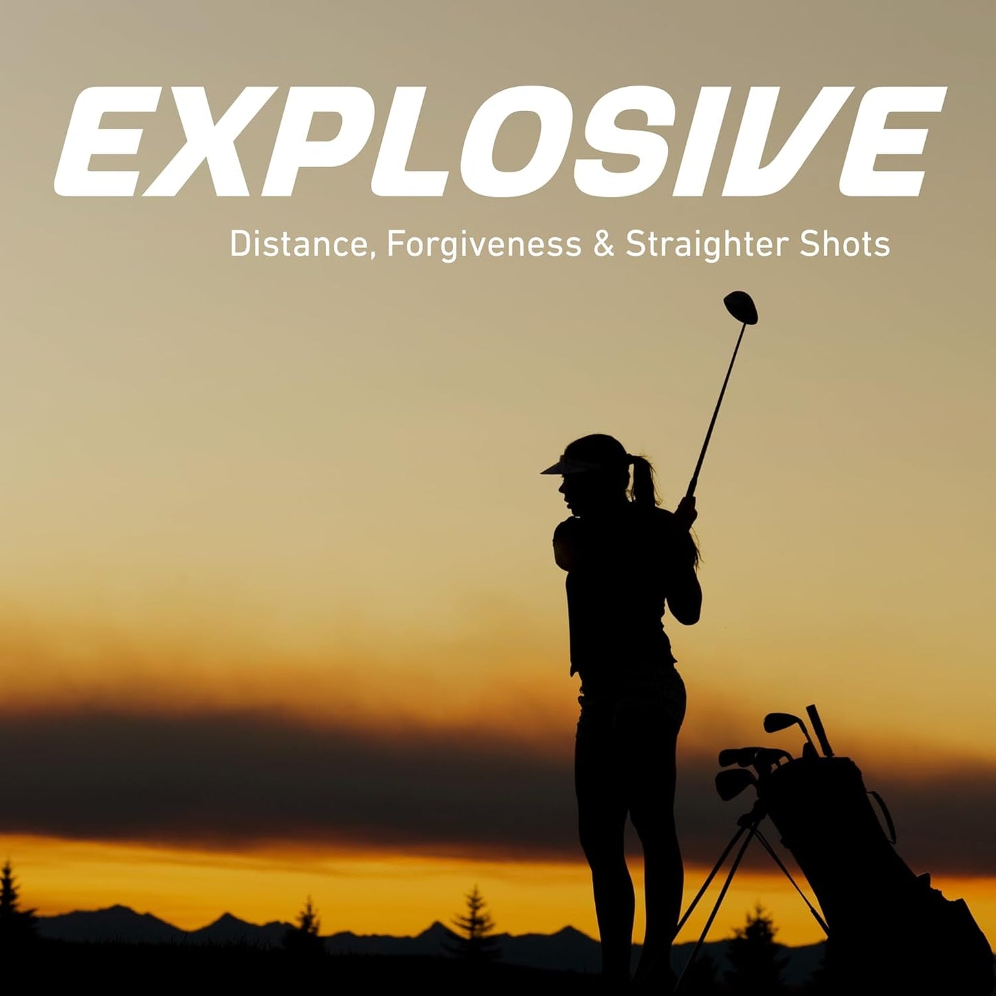 Precise AMG Complete Womens Golf Clubs Set, Includes Driver, Fairway, Hybrid, 6-PW Irons, Putter, Stand Bag, 3 H/C's, Golf Clubs Women Right Handed, Regular & Petite Sizes