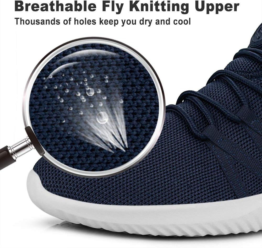 Feethit Mens Slip On Running Shoes Breathable Lightweight Comfortable Fashion Non Slip Sneakers for Men