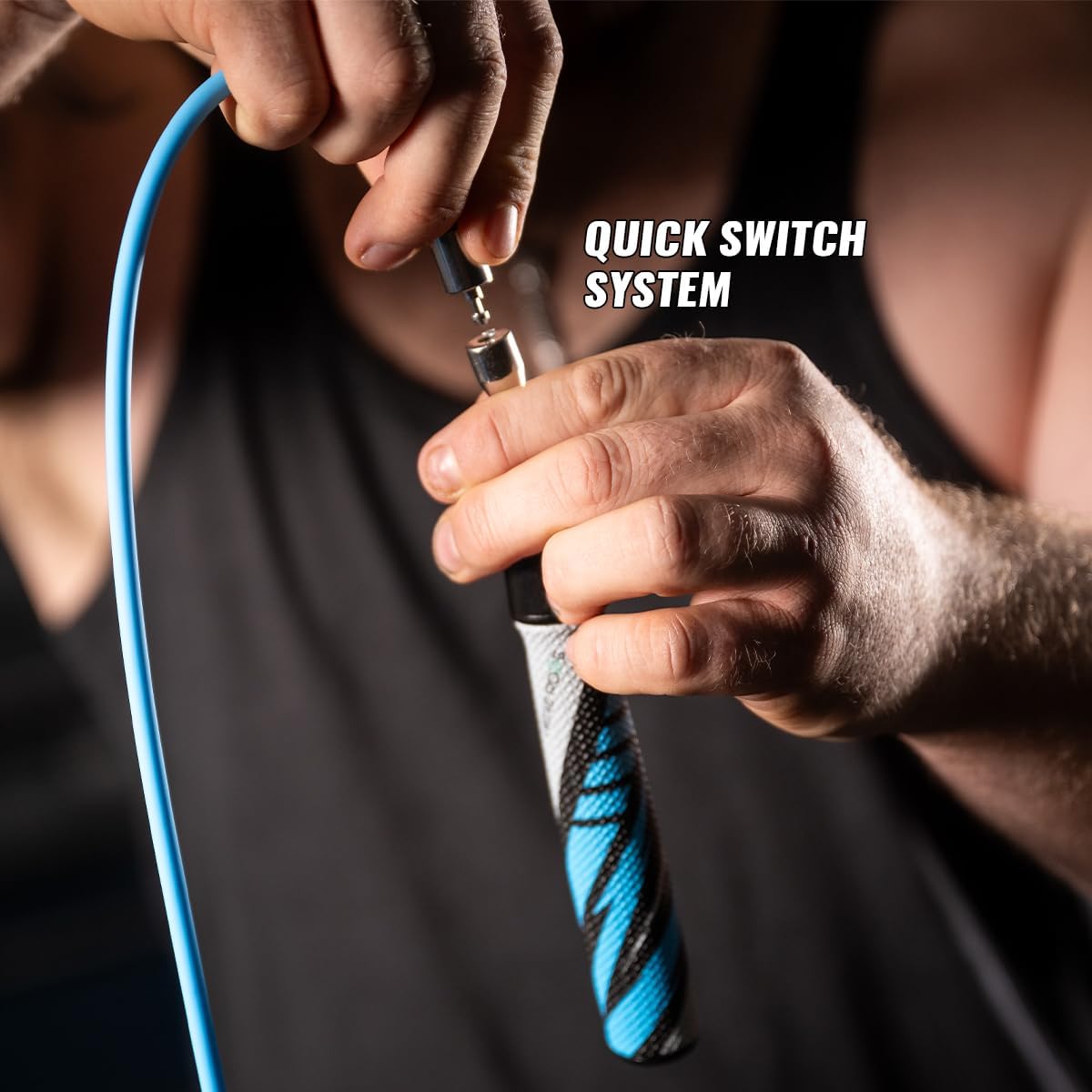 Hererope 3 In 1 Jump Rope for Men & Women, 1/6lb, 1/4lb, 1/2lb Interchangeable Weighted Jump Rope Set with Precision Ball-Bearing, Anti-Slip Leather Grip - Jump Ropes for Fitness, Speed Training, Endurance Building & Total Body Workout