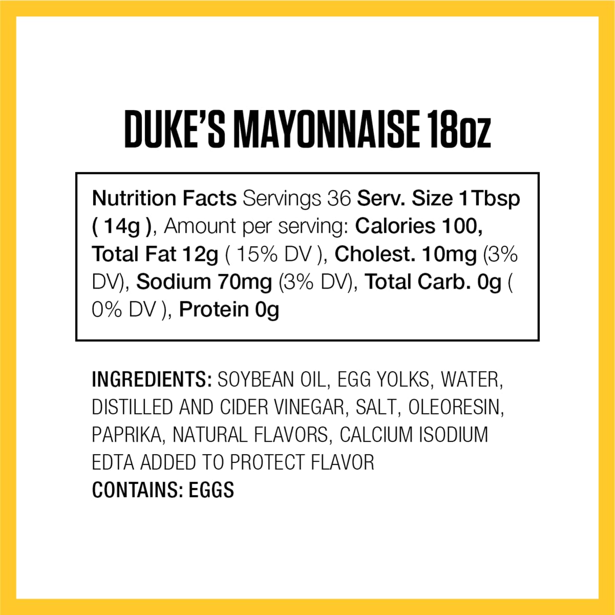 Duke’s Real Mayonnaise Squeeze Bottle - Original Smooth & Creamy Taste, 18 Ounce (Pack of 1)
