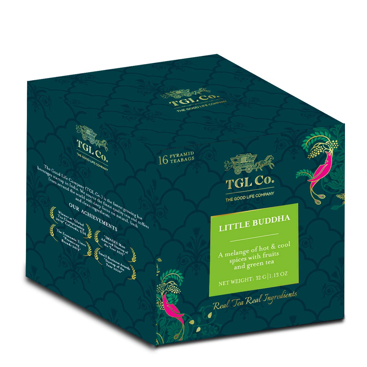 TGL Co. Green Tea | Sip it Hot or Iced | Soothes Digestion, Cleansing & Refreshing (Little Buddha)