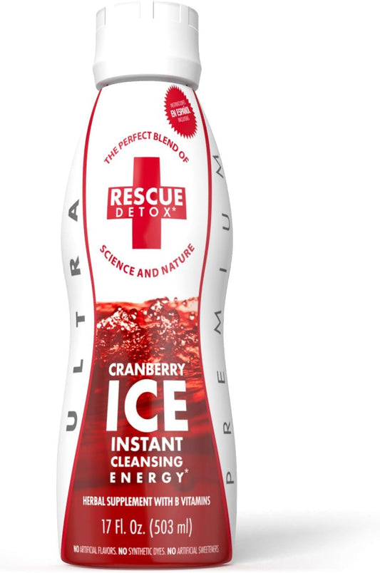 Rescue Detox ICE - Cranberry Flavor - 17oz | Works in 90 Minutes Up to 5 Hours