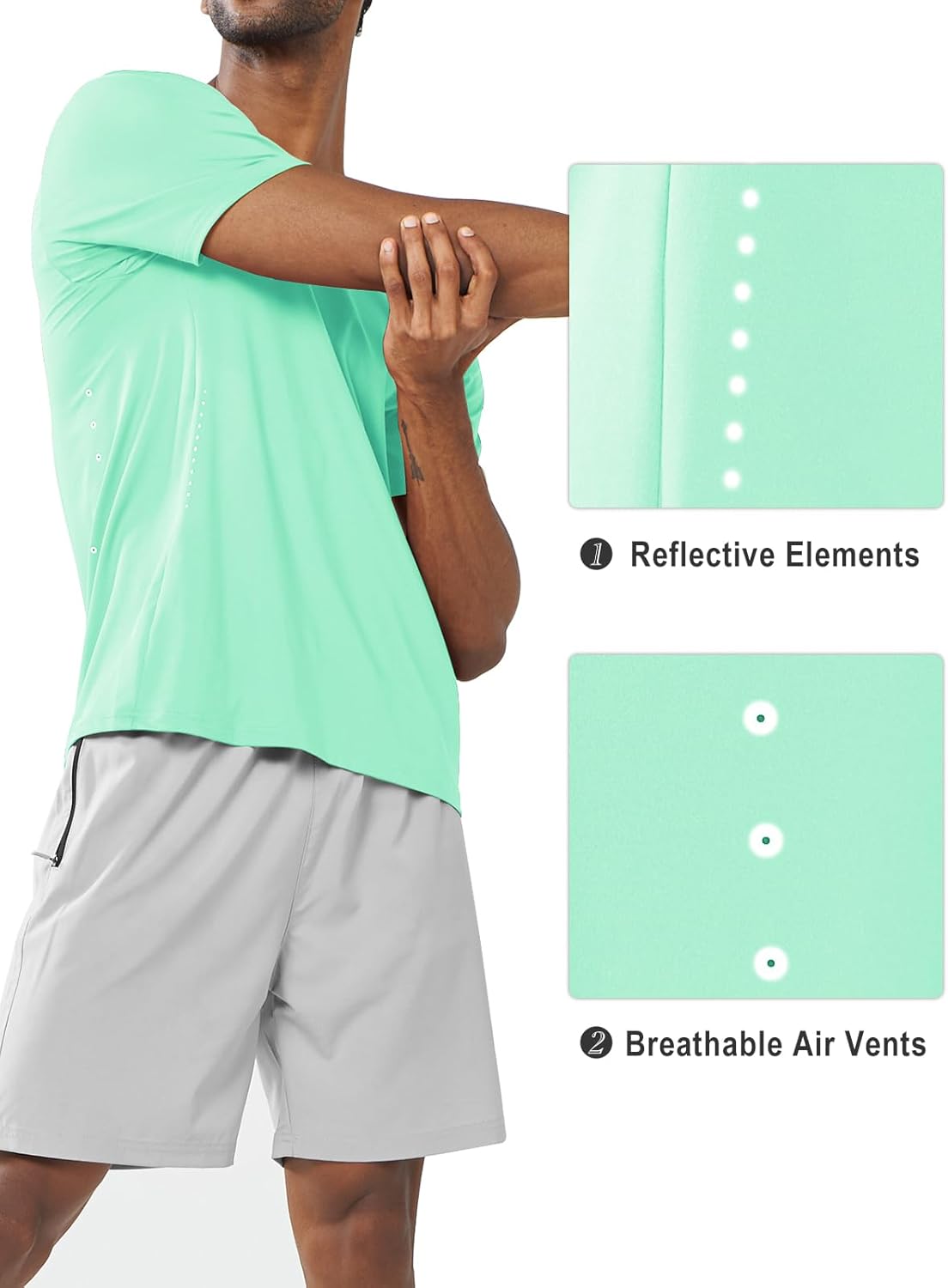 NORTHYARD Mens Athletic Shirts Short Sleeve Gym Workout Running Training Sports Performance T Shirt Basic Tee for Men