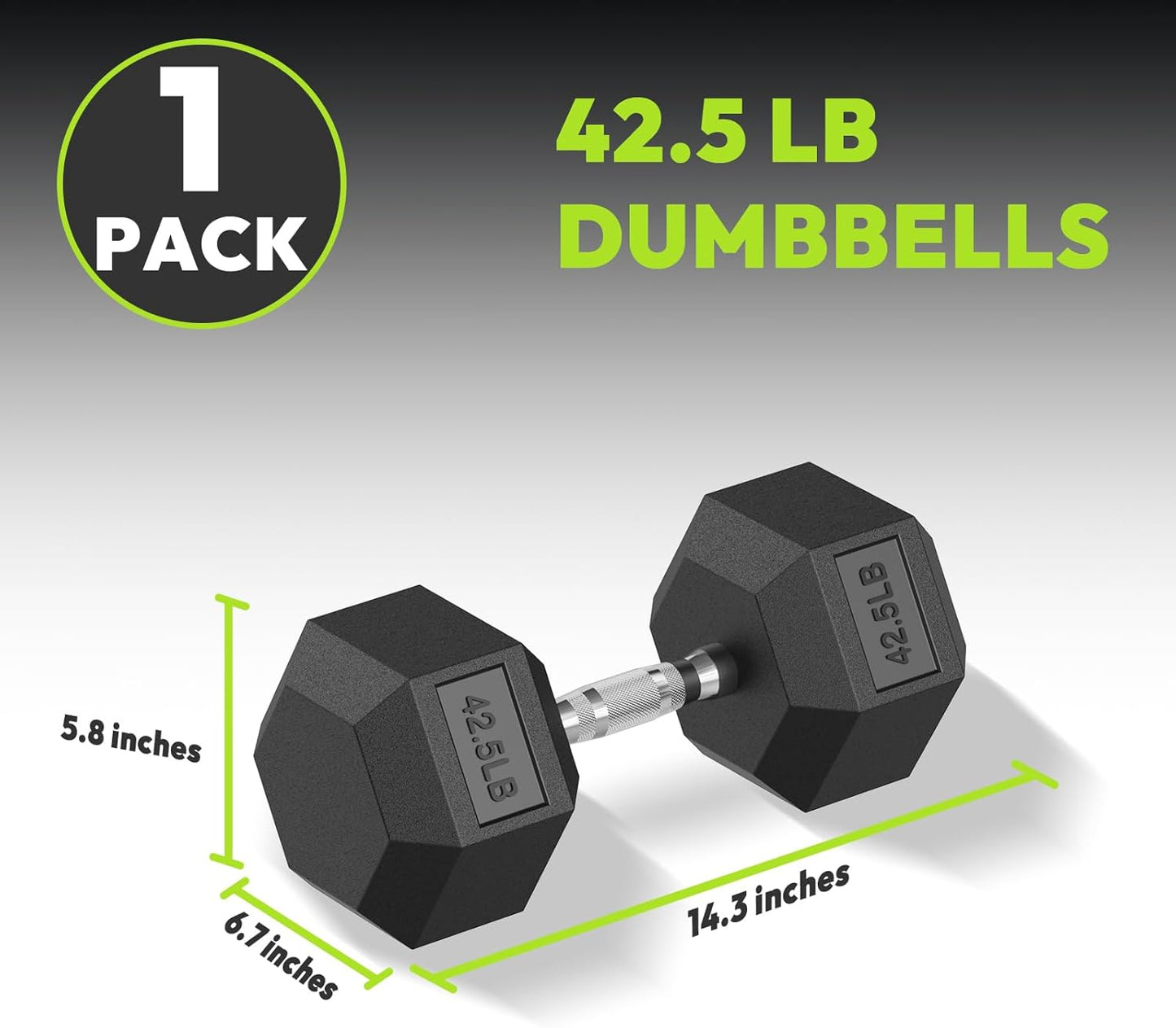 Hex Dumbbell Set 2.5-400 lb, Rubber Encased Exercise & Fitness Dumbbells, Weights Dumbbells Set of 2, Hand Weight for Strength Training