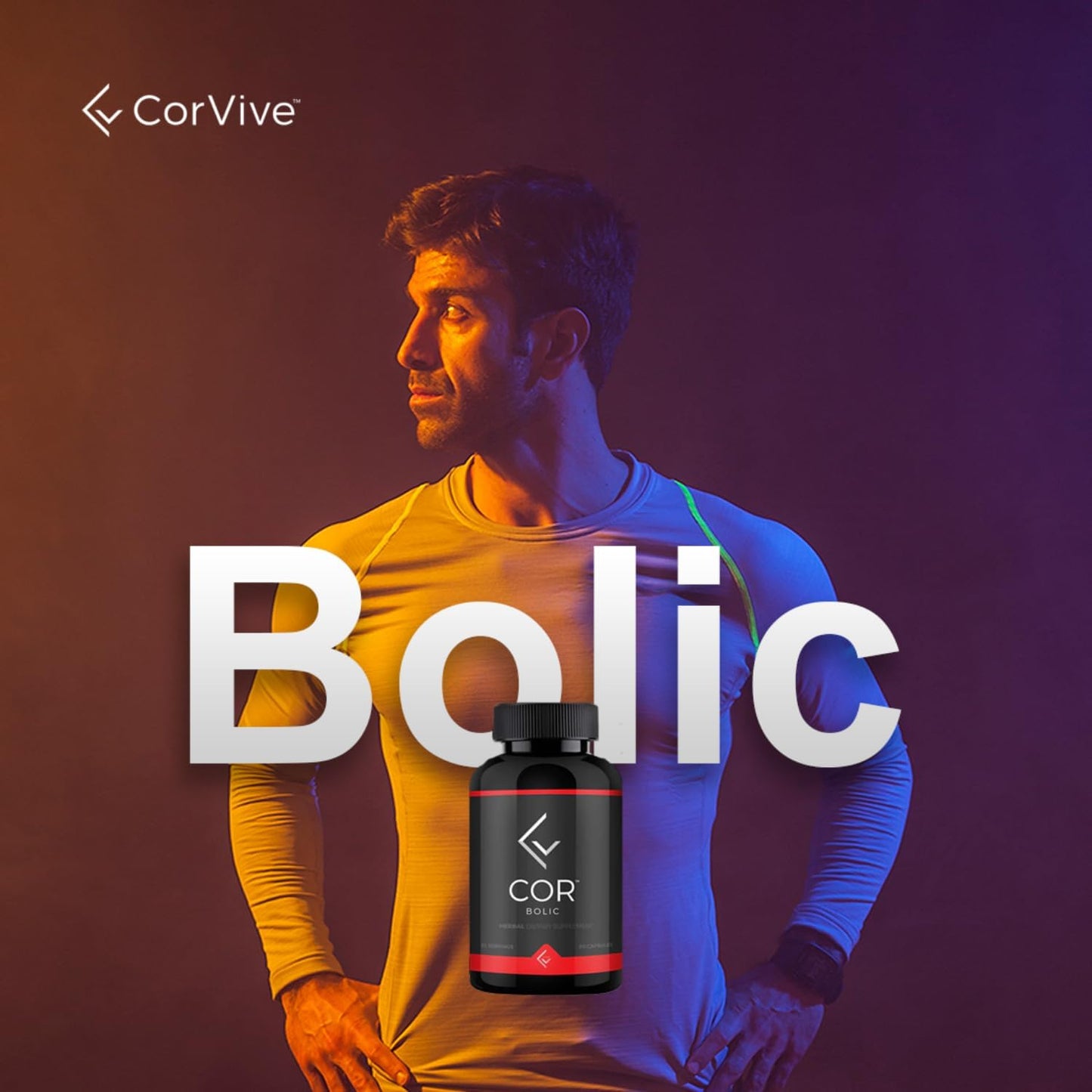 COR BOLIC Metabolism & Energy Support Supplement | 0 Carbs or Sugar | 30 Servings (60 Capsules)