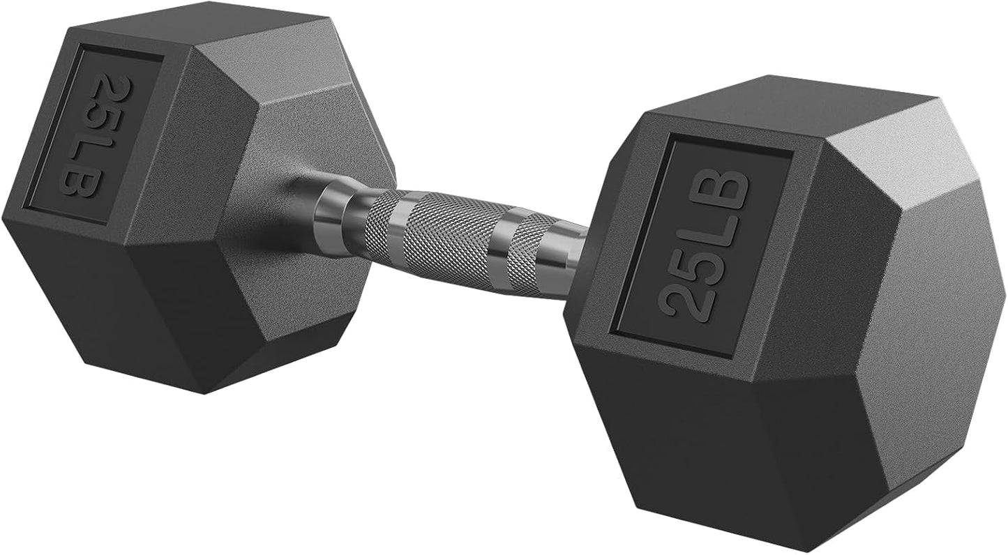 Hex Dumbbell Set, 45-400 lb Set Rubber Encased Exercise & Fitness Dumbbells, Weights Dumbbells Set, Hand Weight for Strength Training