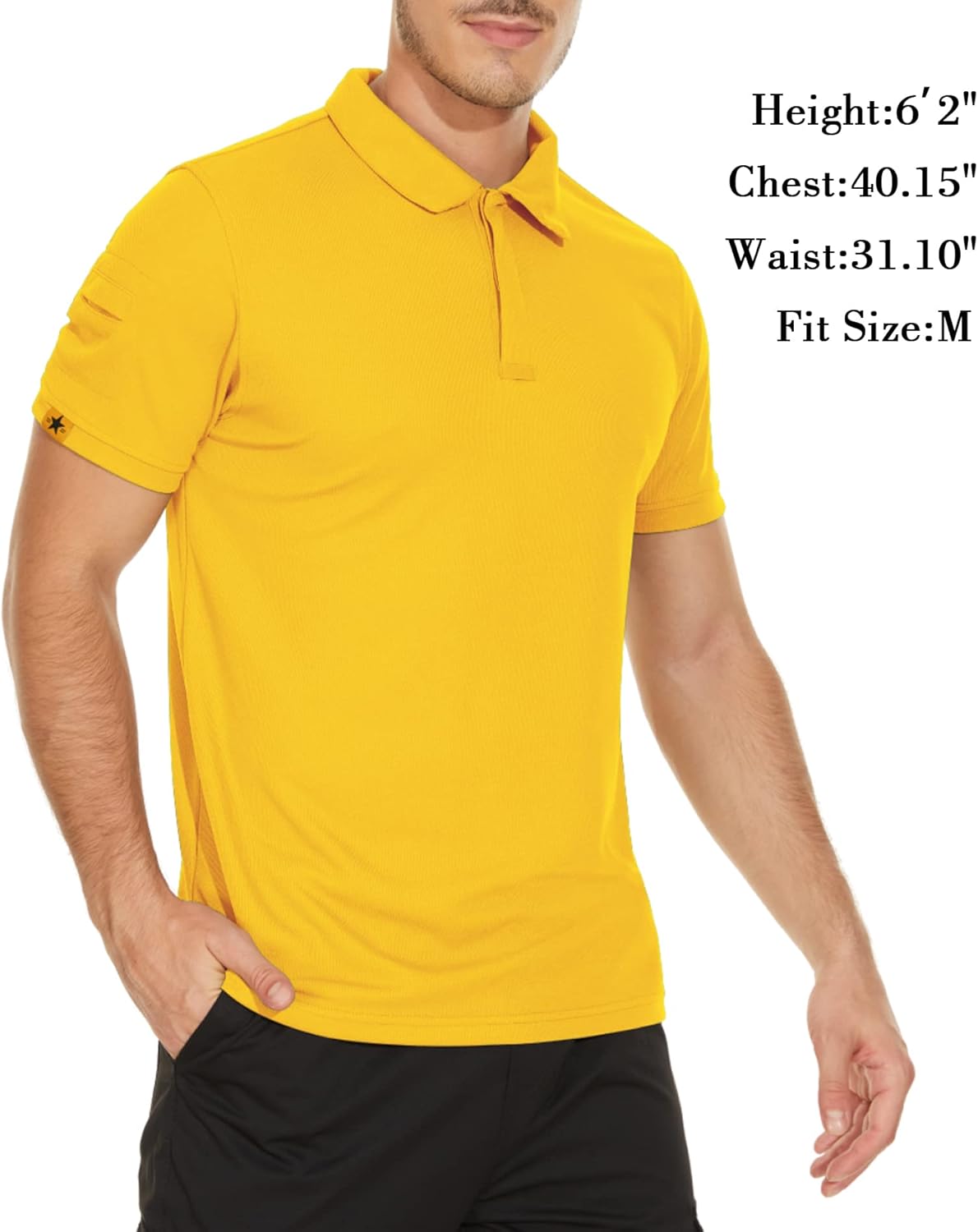 V VALANCH Mens Polo Shirts Short Sleeve Moisture Wicking Golf Polo Athletic Collared Shirt Tennis T-Shirt Tops