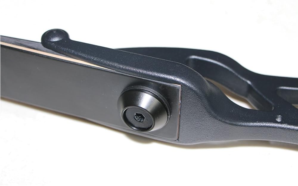 TOPARCHERY Archery 56" Takedown Hunting Recurve Bow Metal Riser Right Hand Black Longbow