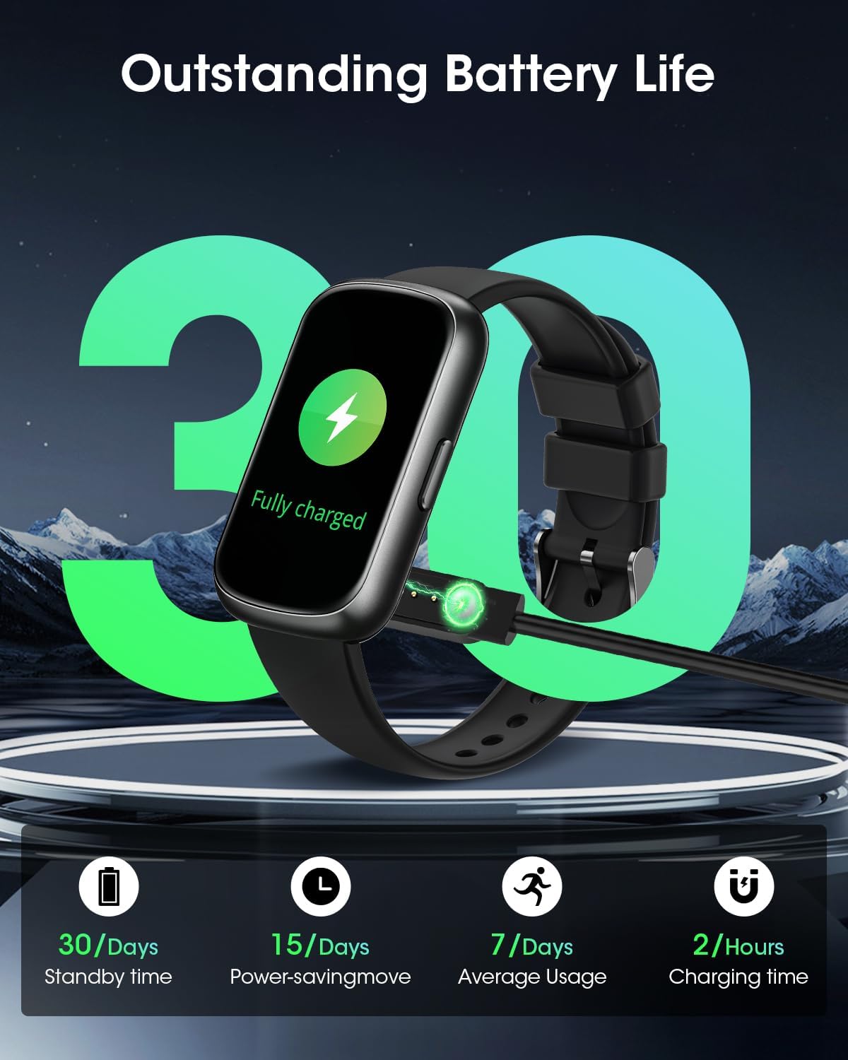 Health Fitness Tracker for Men Women: Smart Watch with 24H Heart Rate Monitor Blood Oxygen Sleep Tracker Calorie Step Counter 5ATM Waterproof Fitness Activity Trackers Compatible with iPhone Android