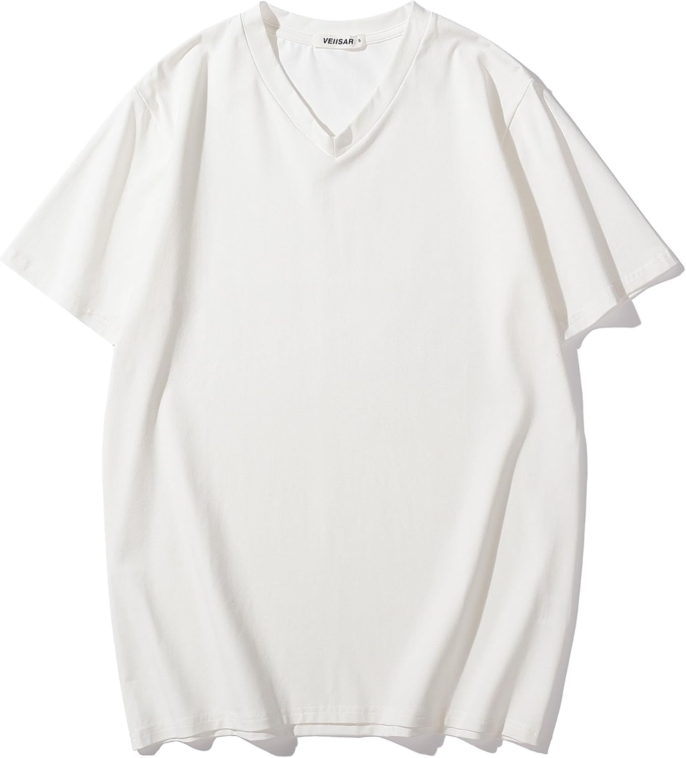 VEIISAR Premium V Neck T Shirts for Men - Modern Fitted Tees Vneck Undershirts