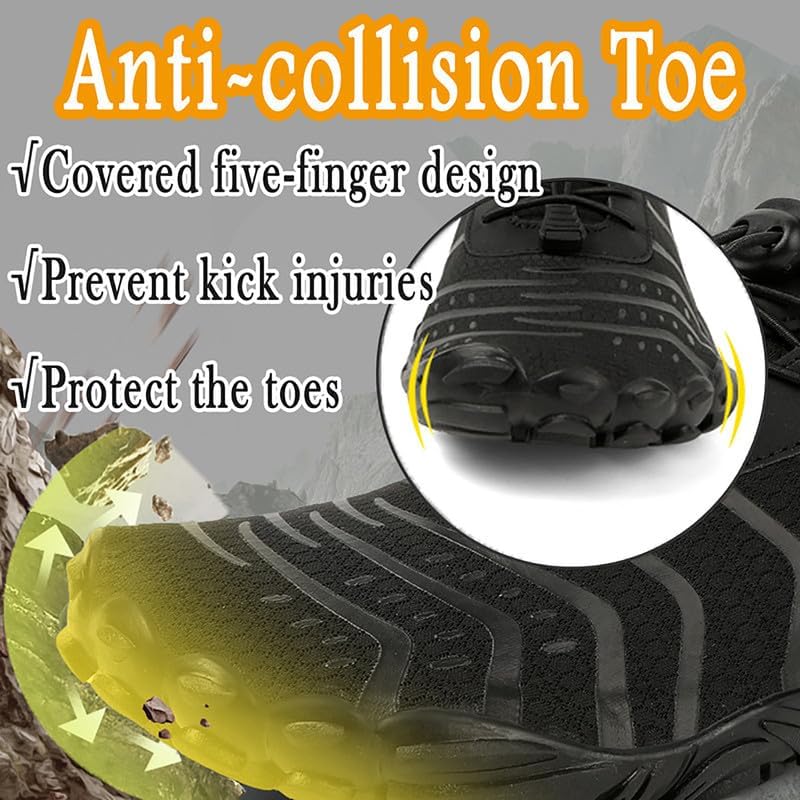 Barefoot Shoes Men Women Minimalist Shoes Zero Drop Workout Cross-Trainer Hiking Water Wide Toe Box Grounded Footwear Weightlifting Walking