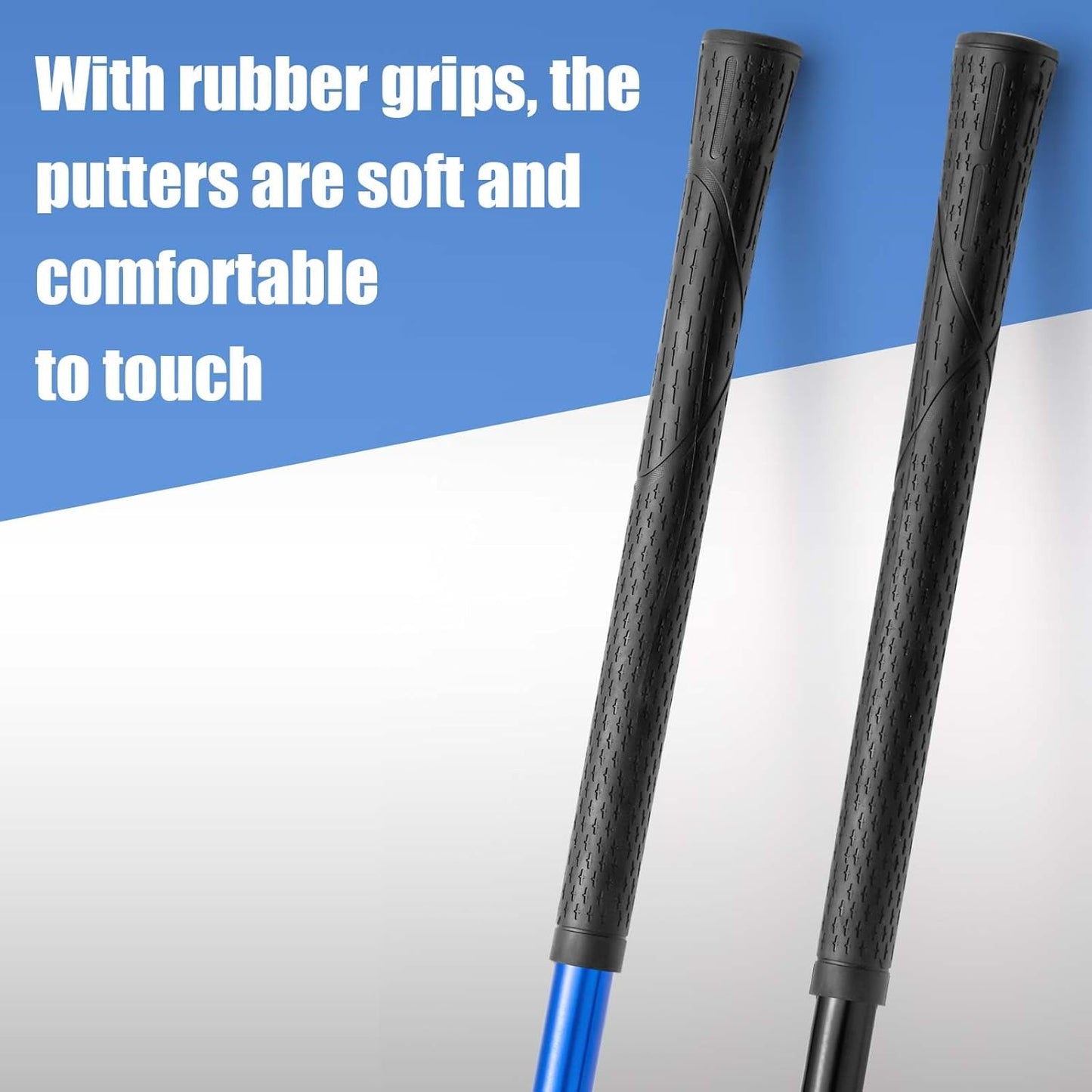 Lenwen 2 Pcs Golf Putter for Men Women Adjustable Length Two Way Putter Right or Left Handed Golfers Mini Golf Club with Practice Balls for Adults