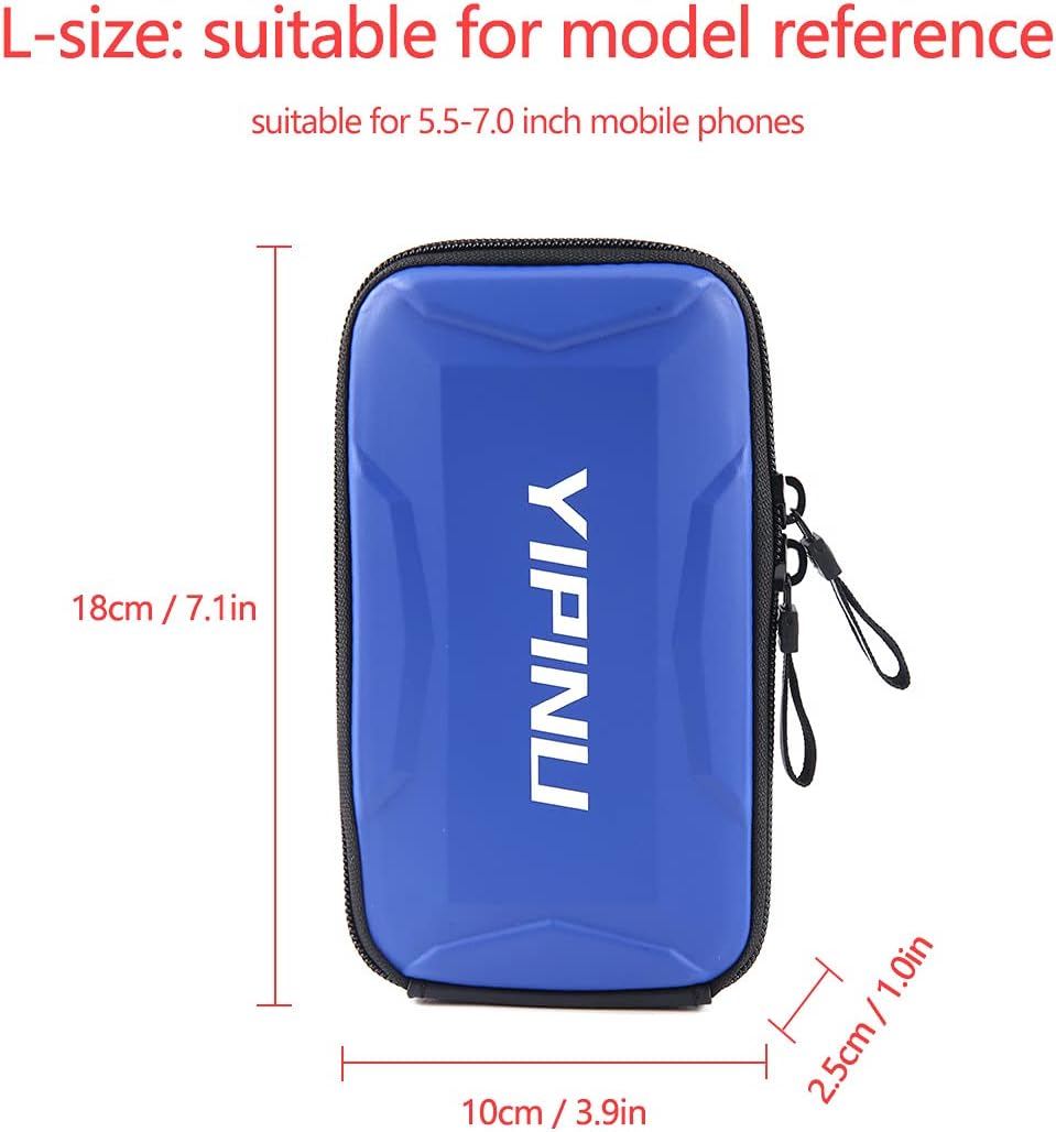 Dxyufazhe Outdoor Sports Multifunctional Armband Waterproof Running Sports Fitness Mobile Arm Bag, Compatible with iPhone 15 Pro Max 15 XS XR 8, Galaxy S25 S20 S10 Plus for Men & Women (Blue)