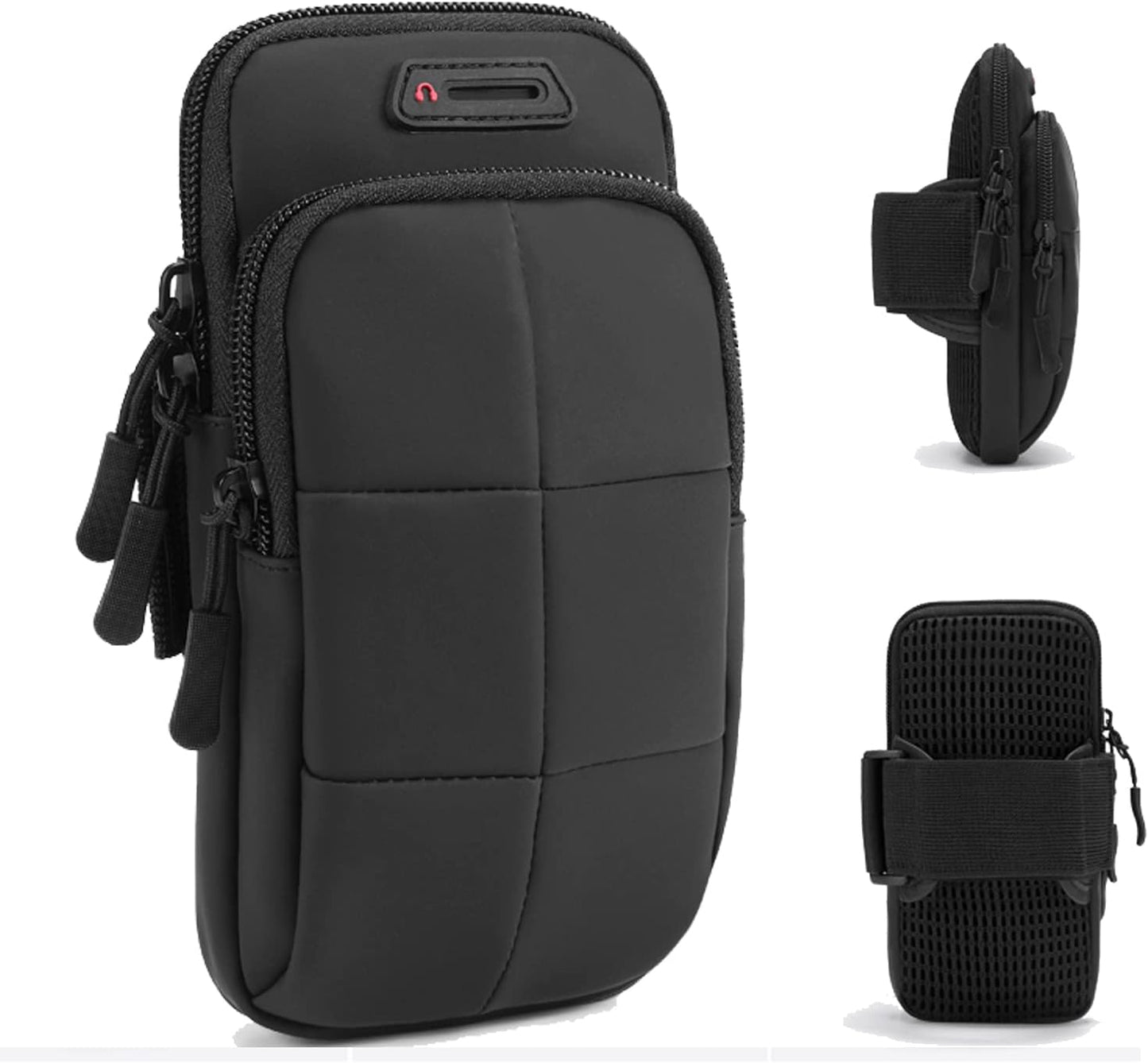 Phone Arm Bands for Running, Armband Cell Phone Holder for Exercise (Black)