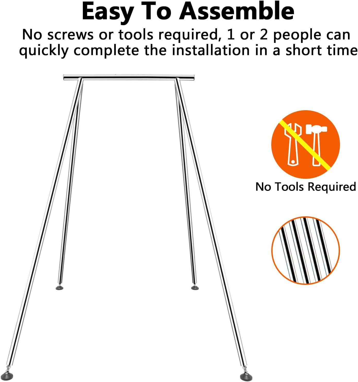 TECSPEC 9.6 FT/115.3 Inch Adjustable Height Aerial Yoga Frame & Hammock, Professional Swing Stand with 18 FT/33FT Aerial Silk, 550lbs Max Capacity