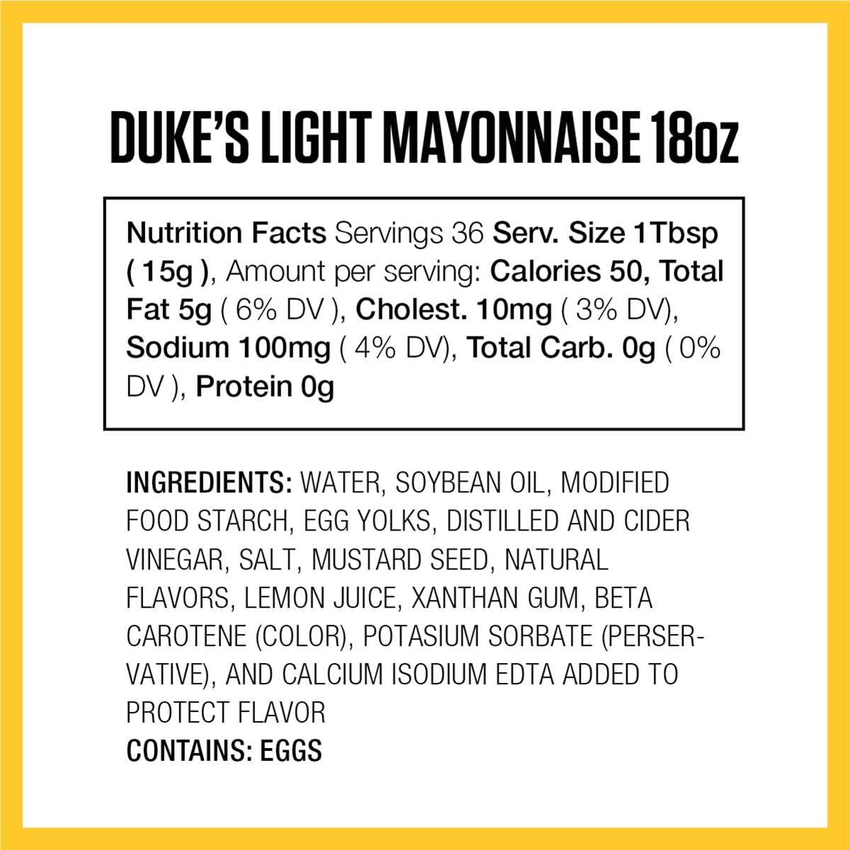 Duke’s Light Mayonnaise Squeeze Bottle - Smooth & Creamy, 18 Ounce (Pack of 1)